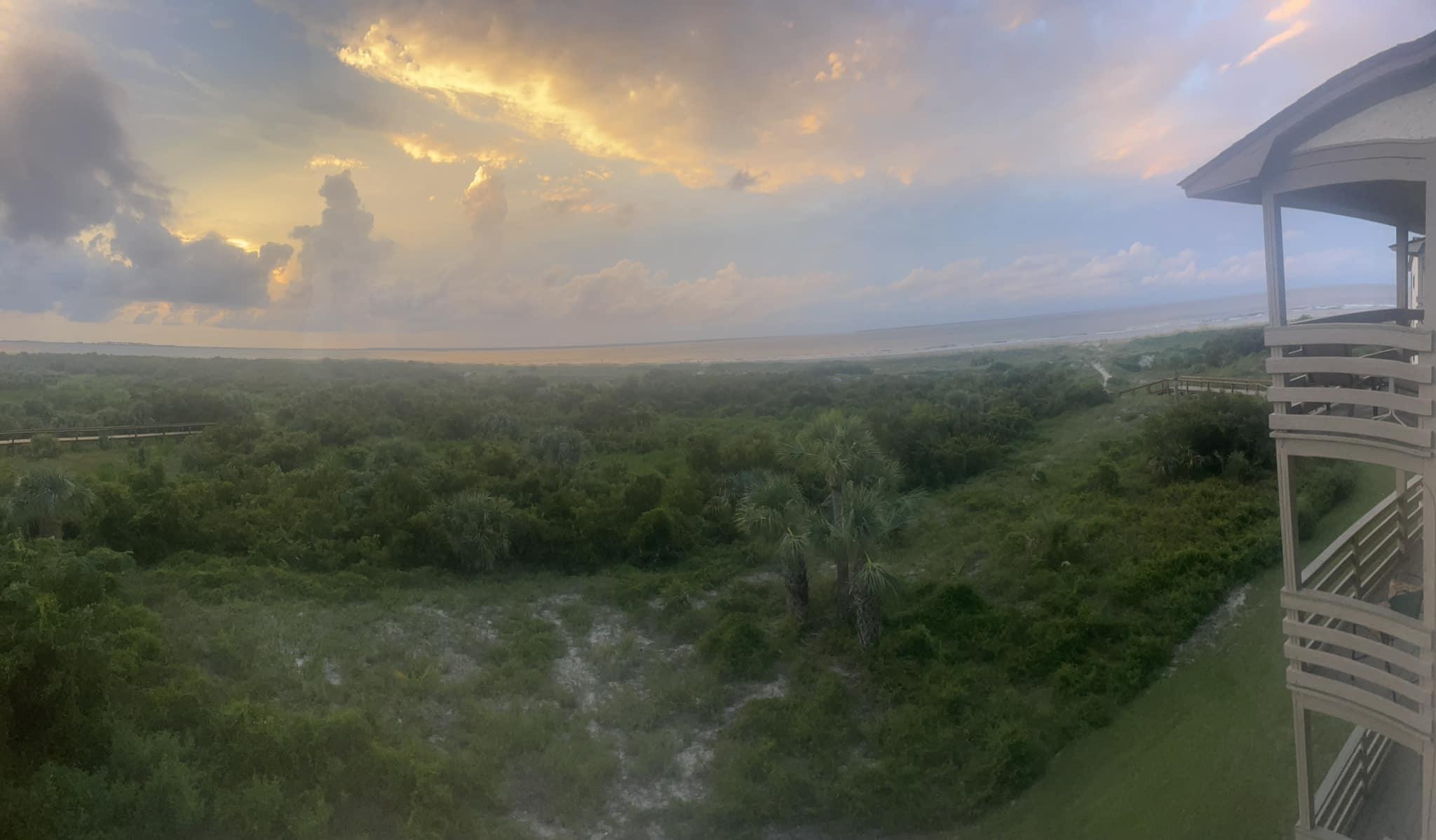 panoramic view from balcony