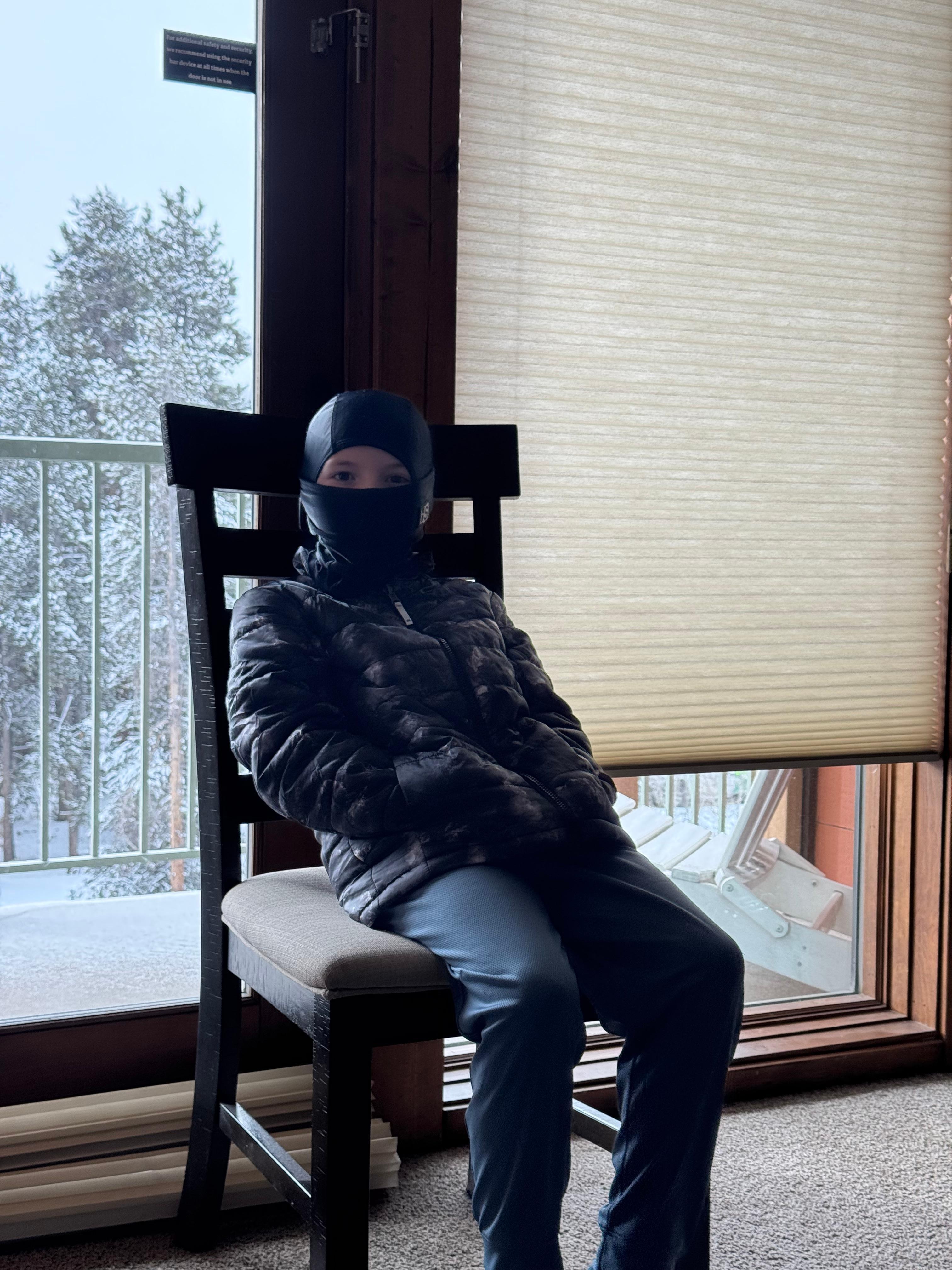 Grandson ready to hit the slopes!