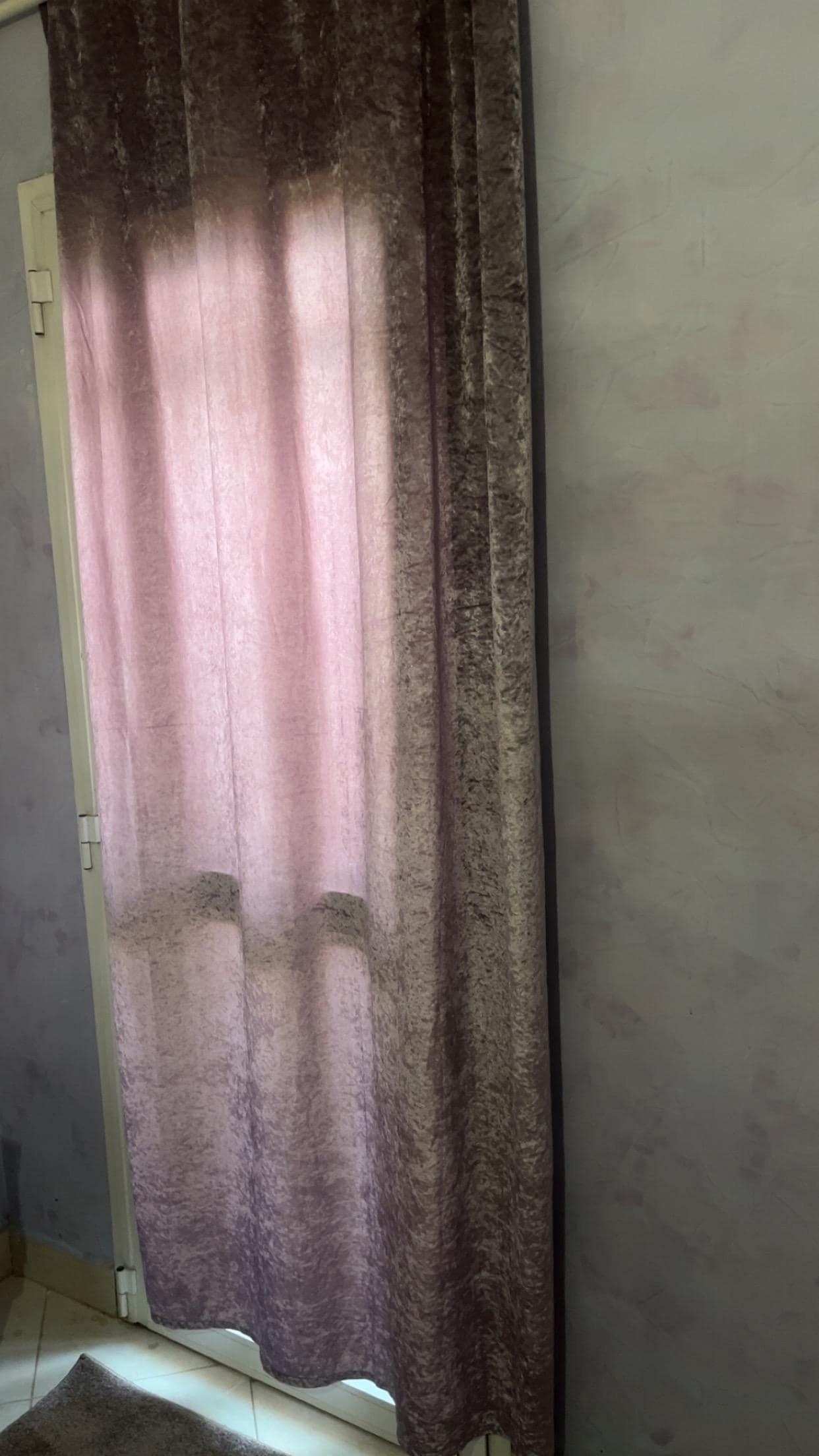 All doors were covered with these curtains.