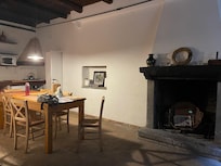 The kitchen/dining area