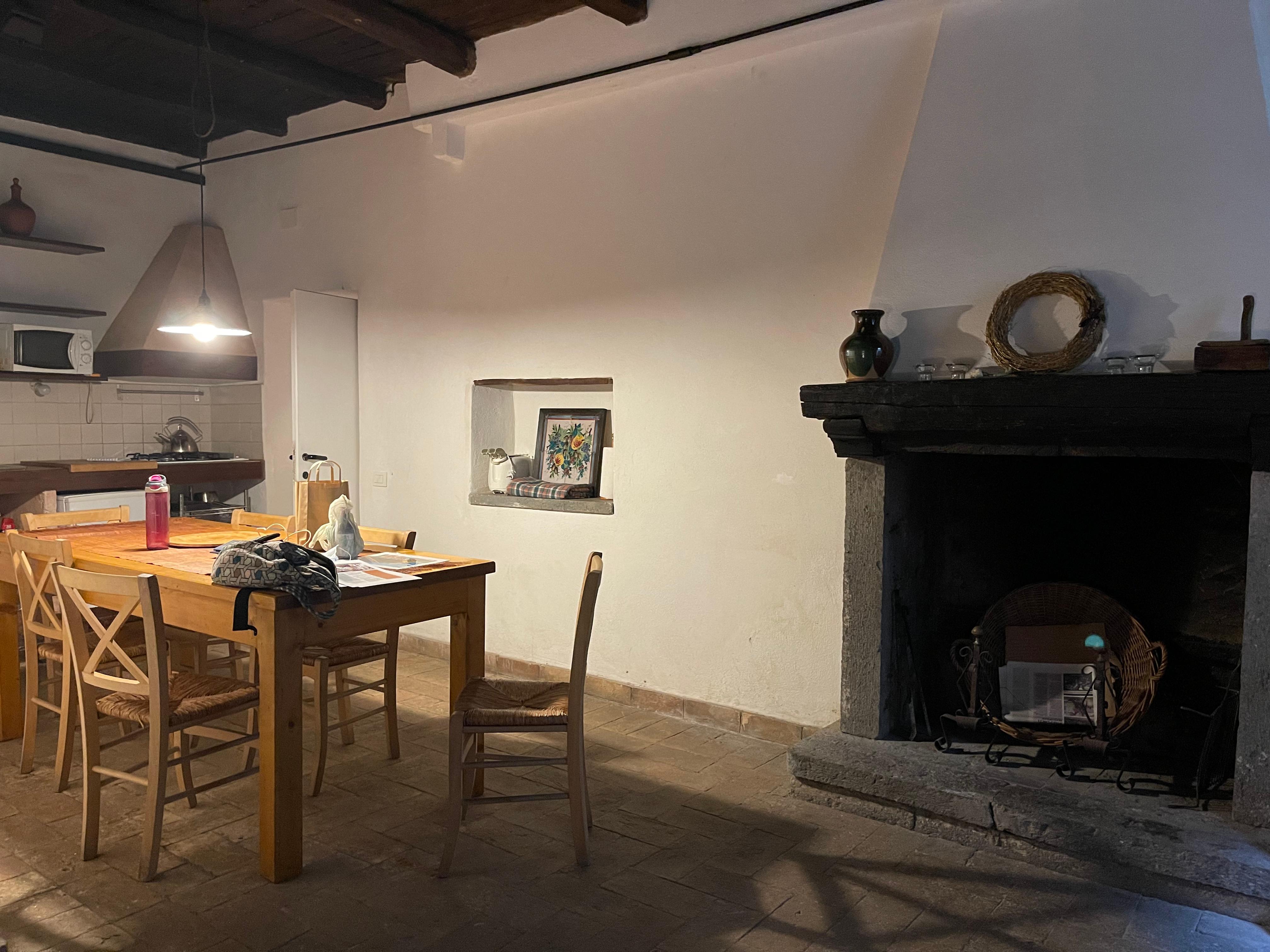 The kitchen/dining area