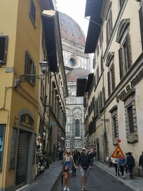 Utsikt like rundt hjørnet fra inngangen