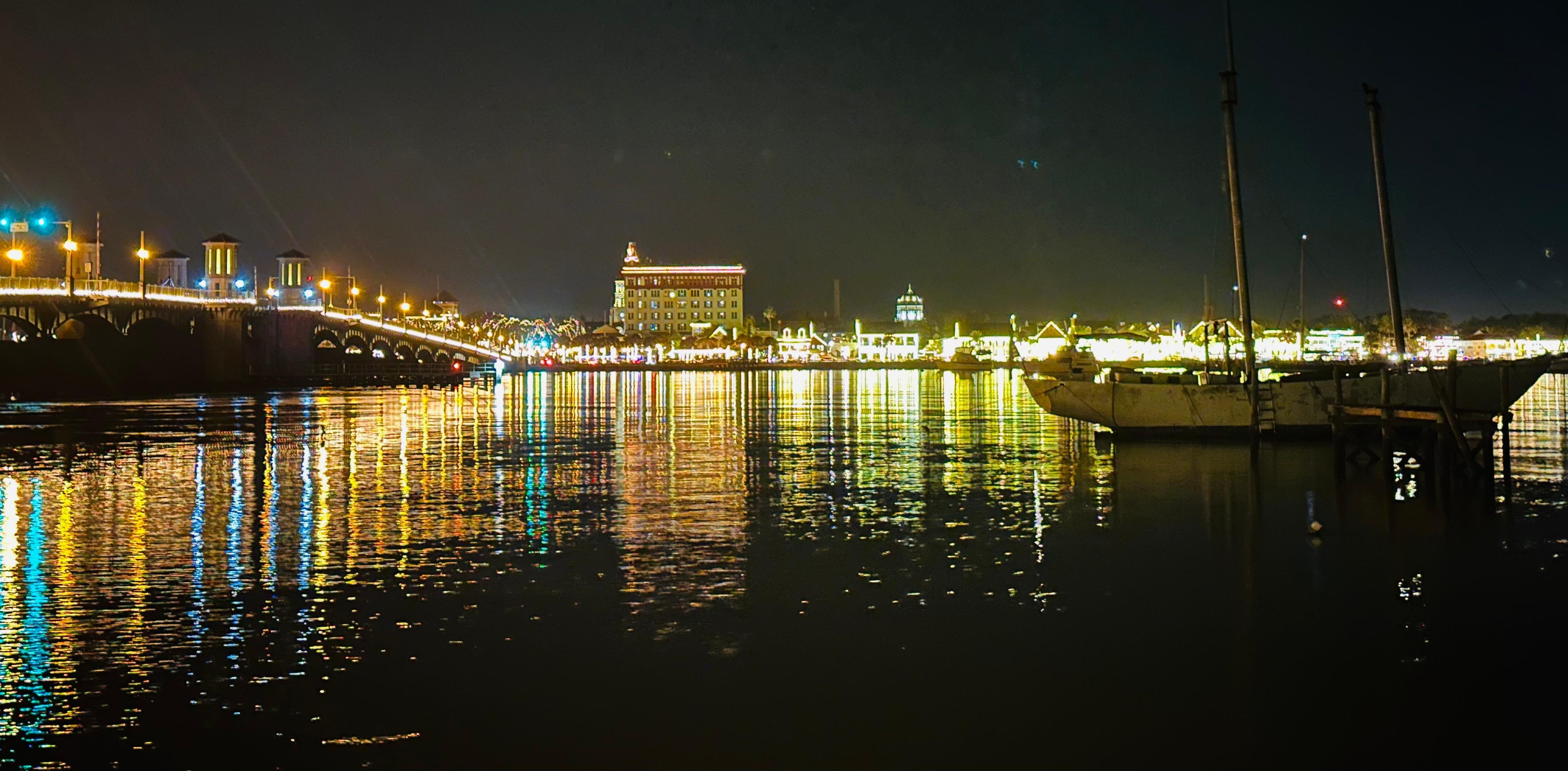 Same view later that night 