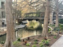 The Riverwalk 2 blocks away.