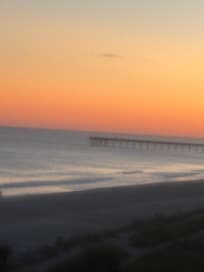 Very good view and close enough to the pier to walk.