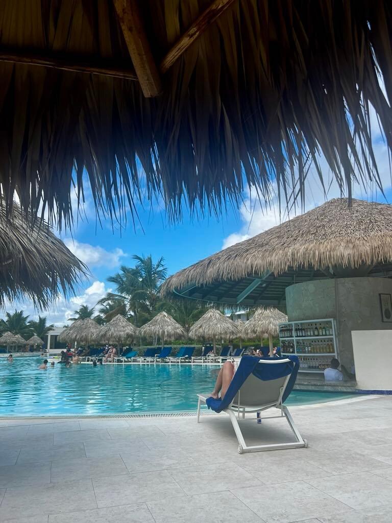 One of the pool areas with a bar. Drinks are great.