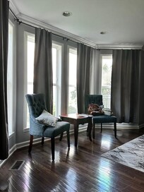 Comfortable Primary Bedoom sitting area