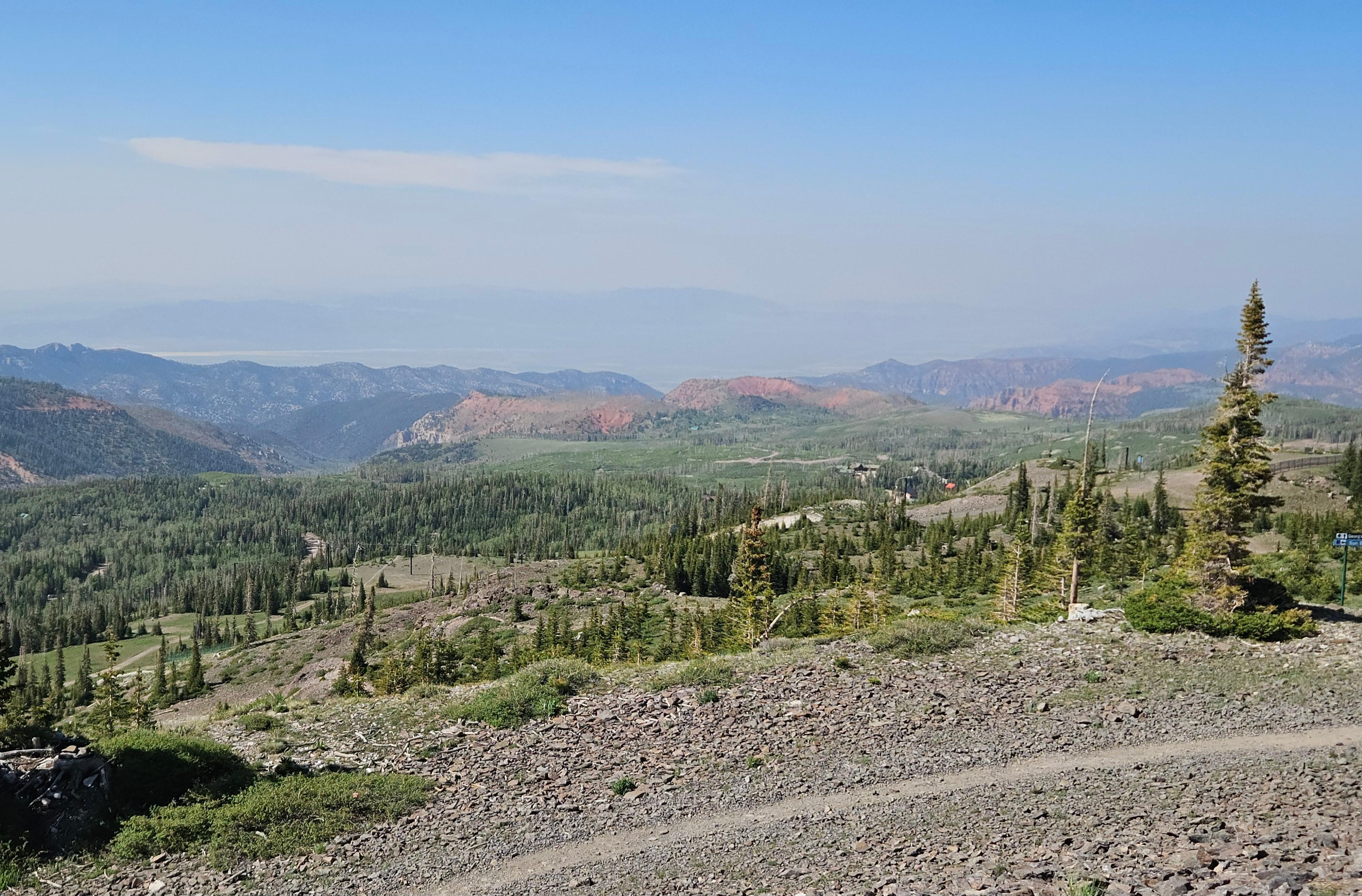 Top of Brian Head south towards Cedar Breaks.
