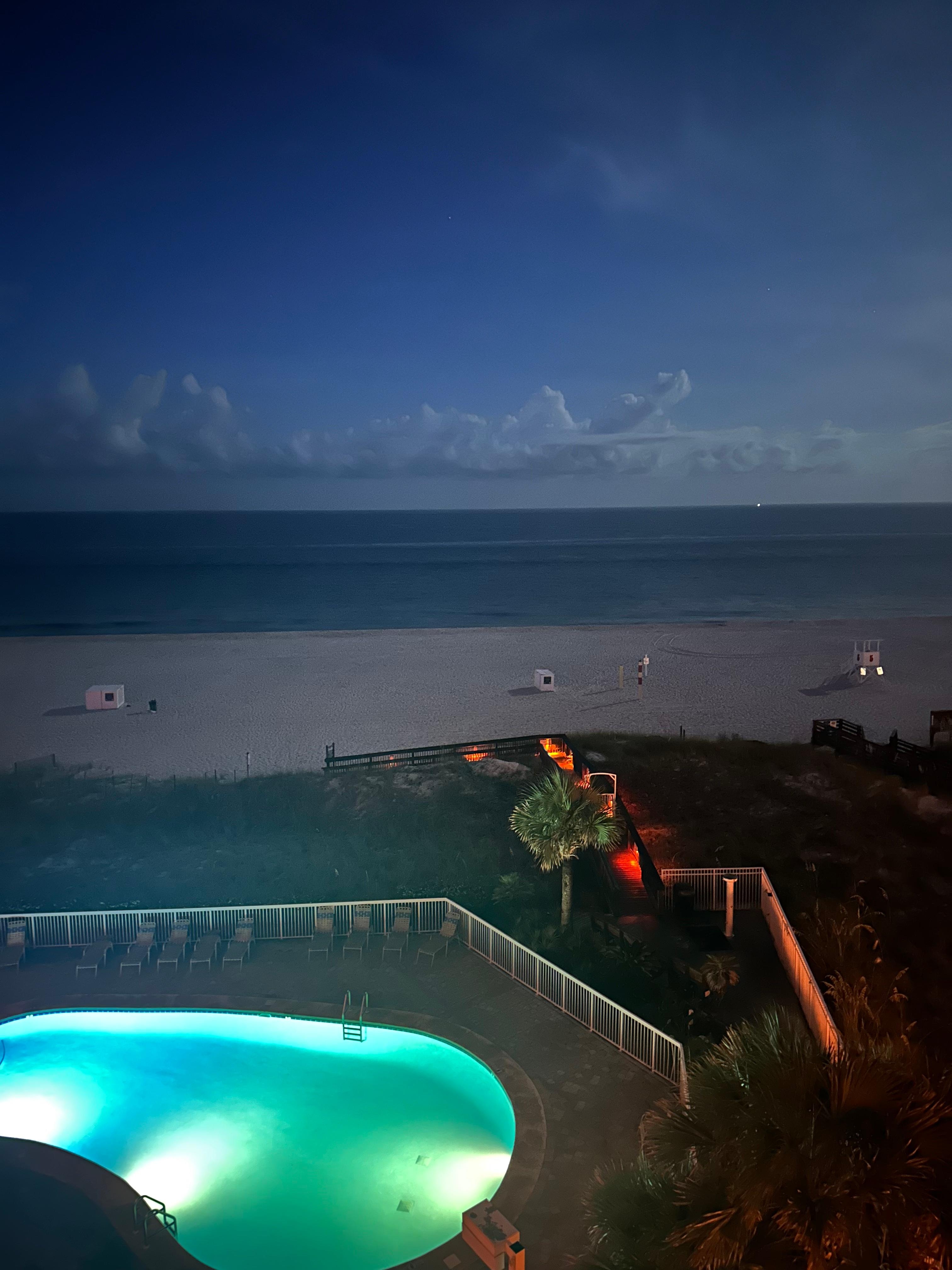 View off of wrap around balcony