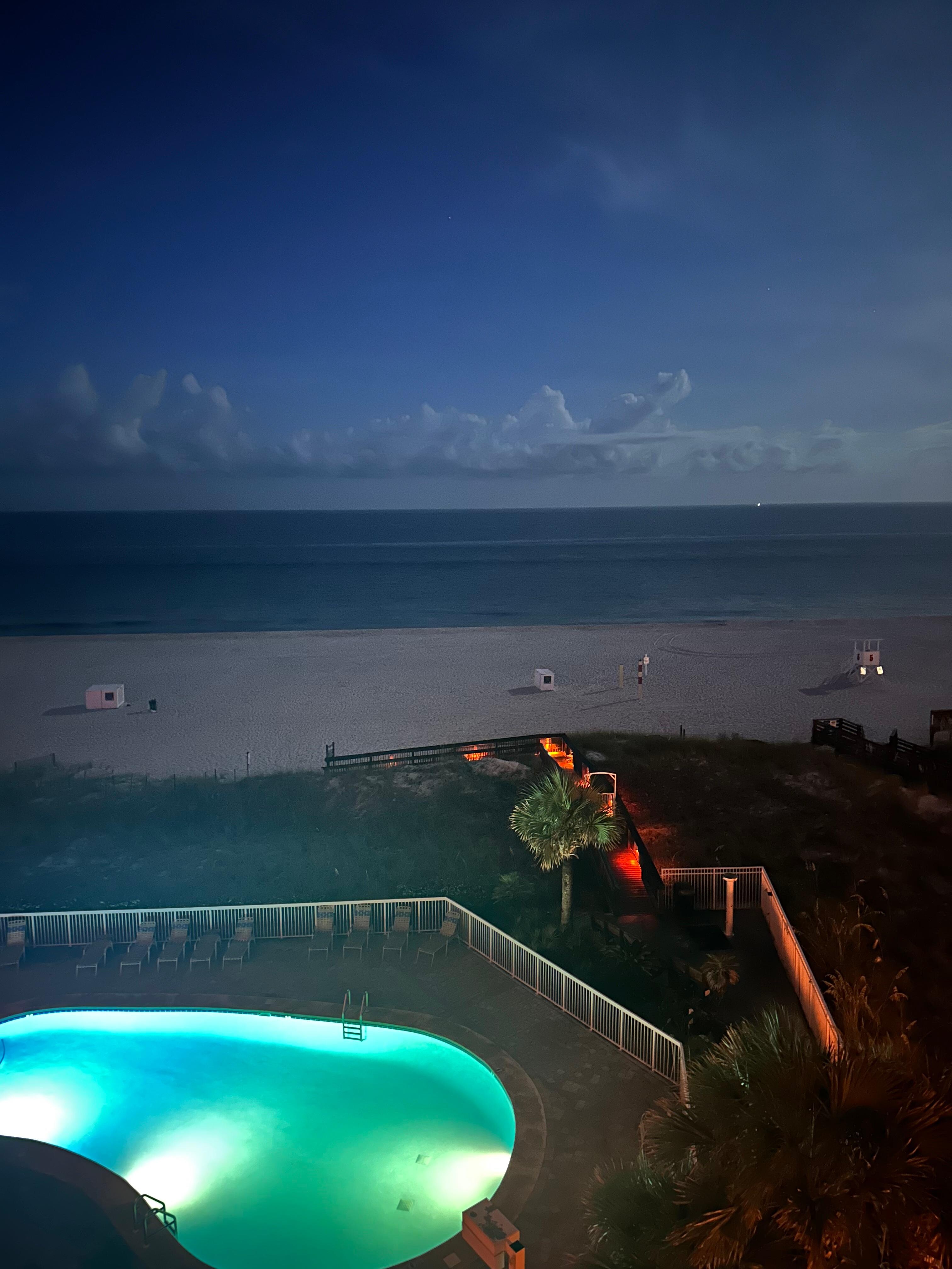 View off of wrap around balcony