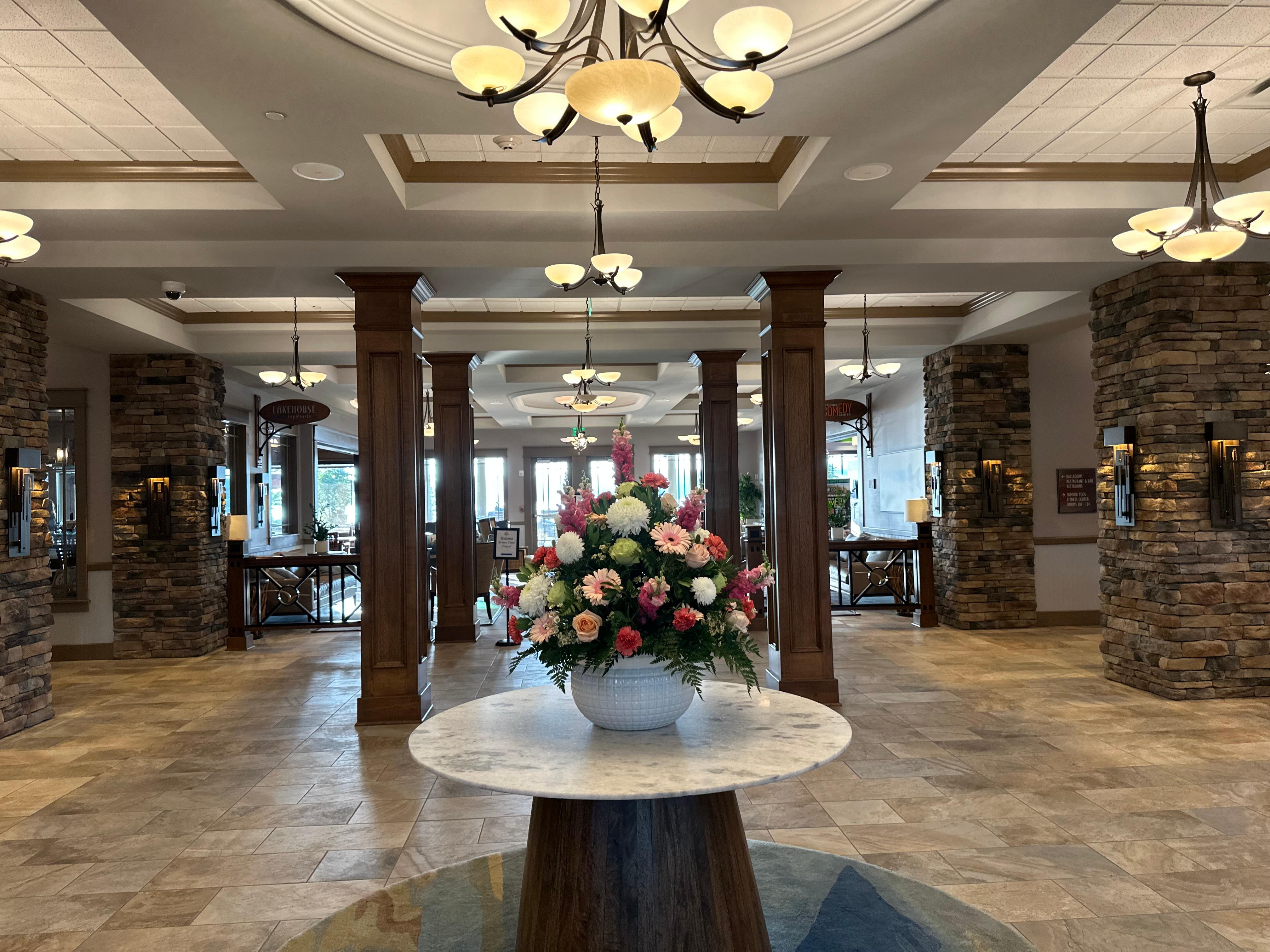 Entrance into the hotel. So beautiful! 