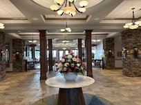 Entrance into the hotel. So beautiful!