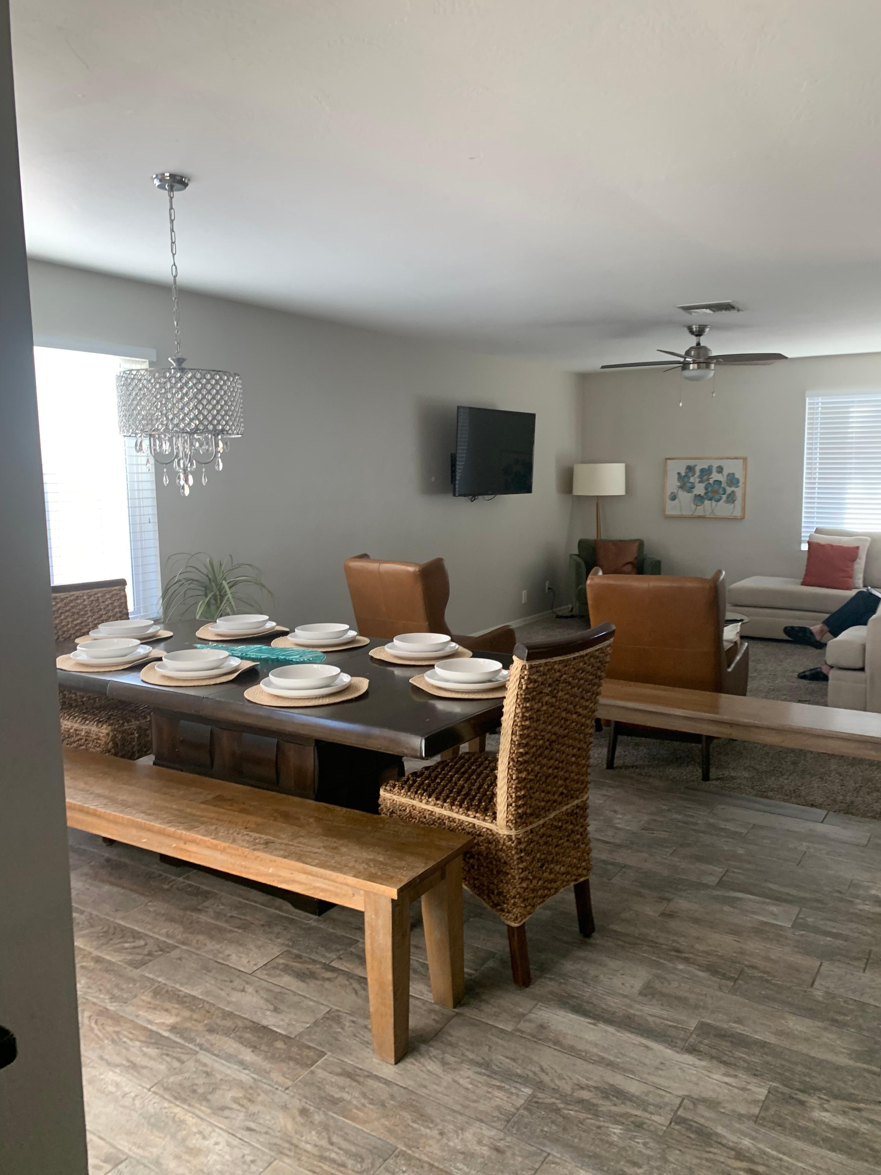 Beautiful table setting for us