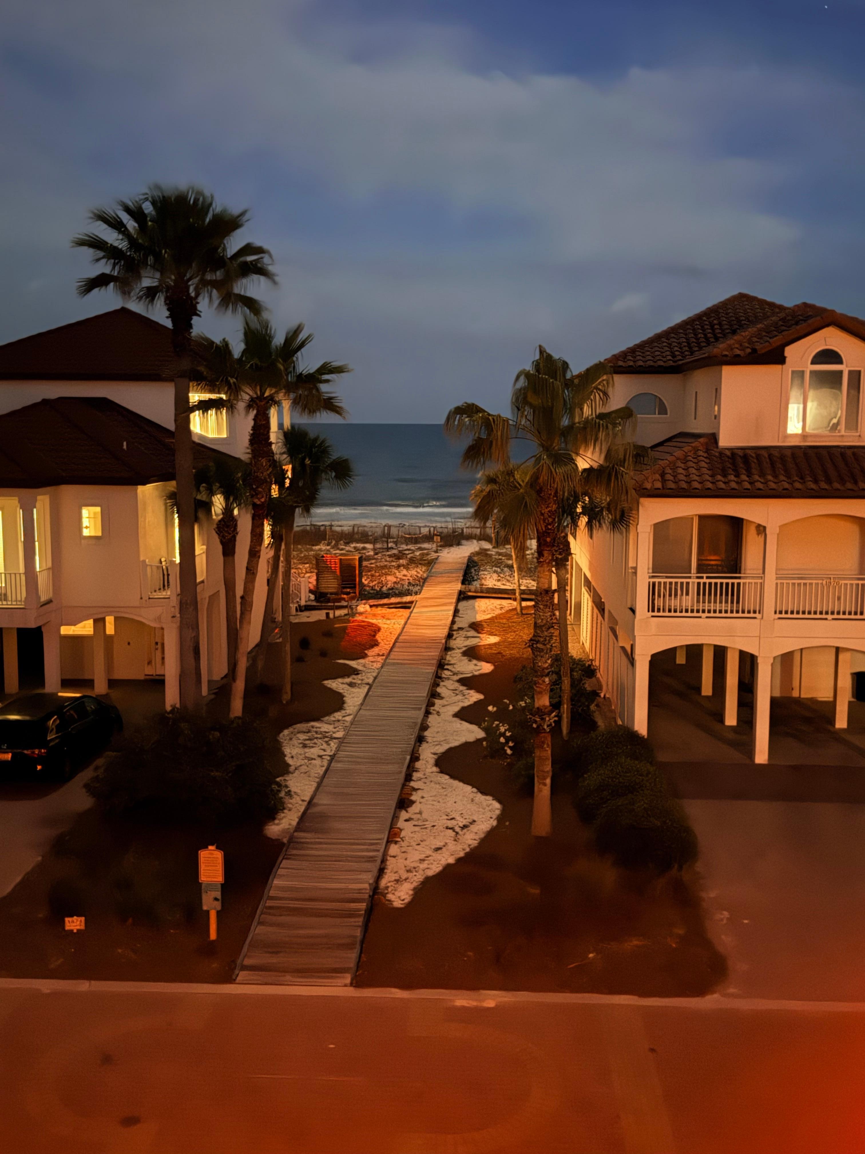 Looking out from the porch
