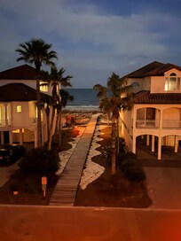 Looking out from the porch
