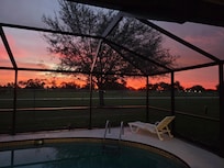 Beautiful sunset from the lanai.