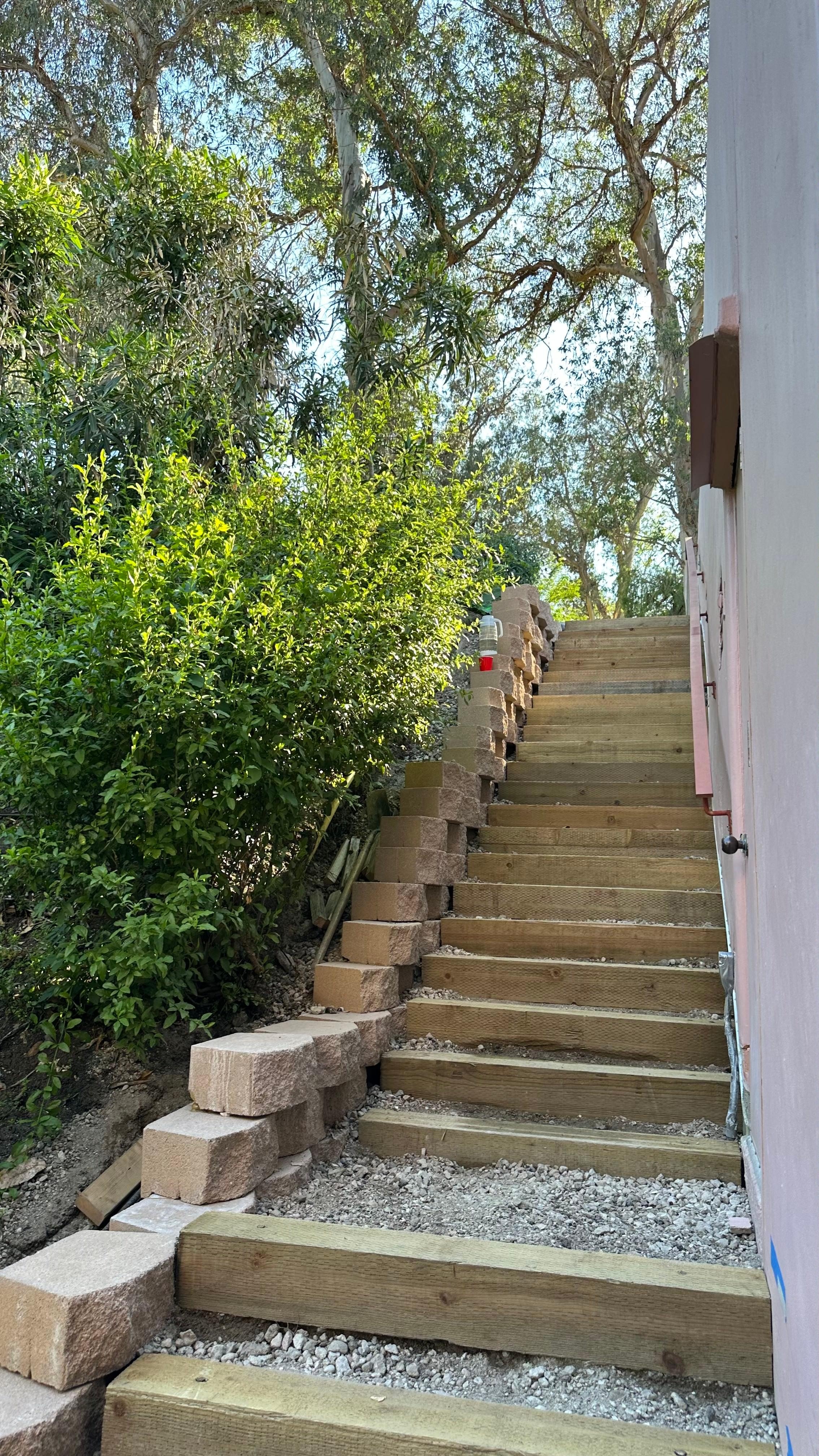 Staircase to enter/exit