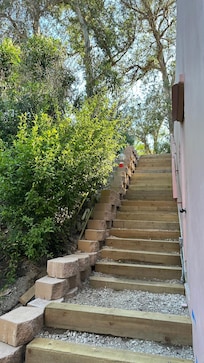 Staircase to enter/exit