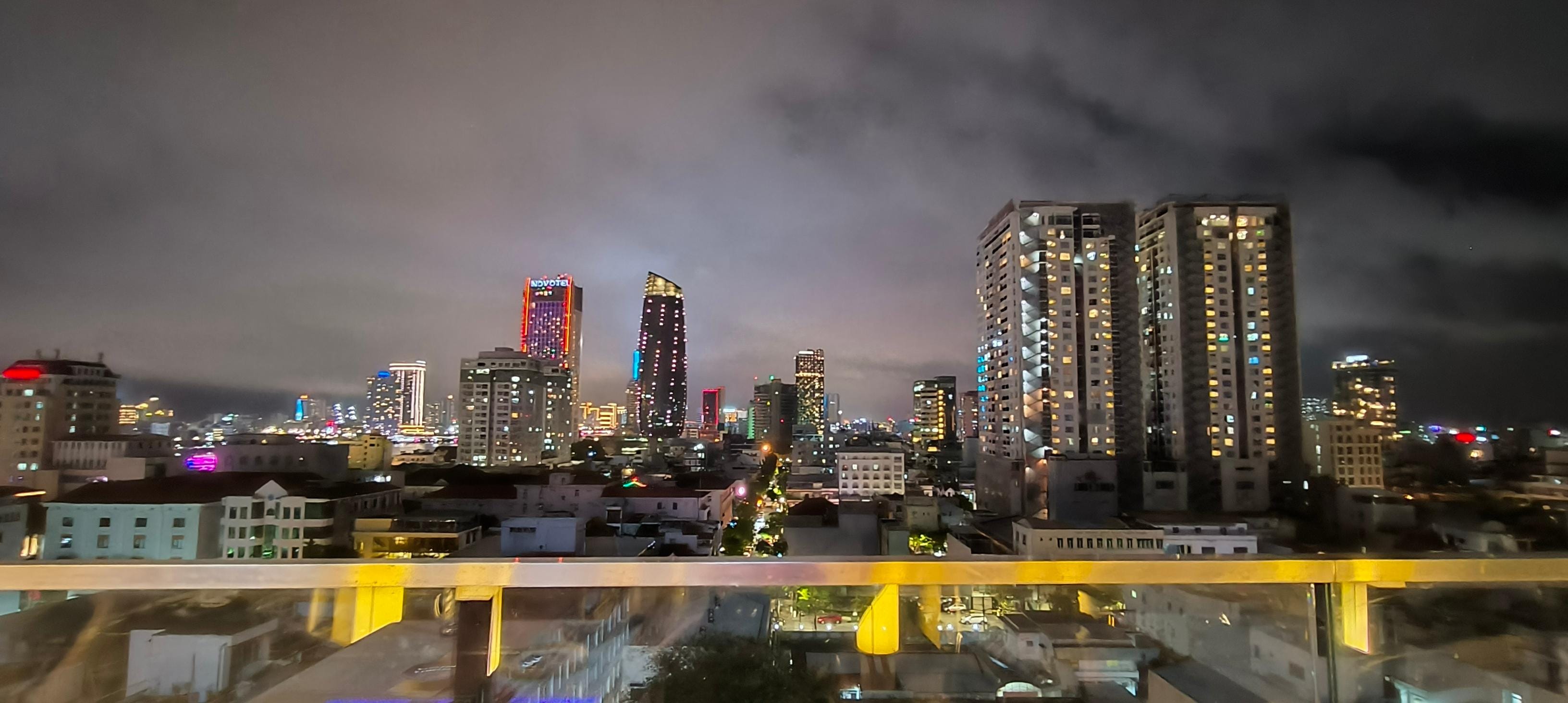 Balcony wiew by night