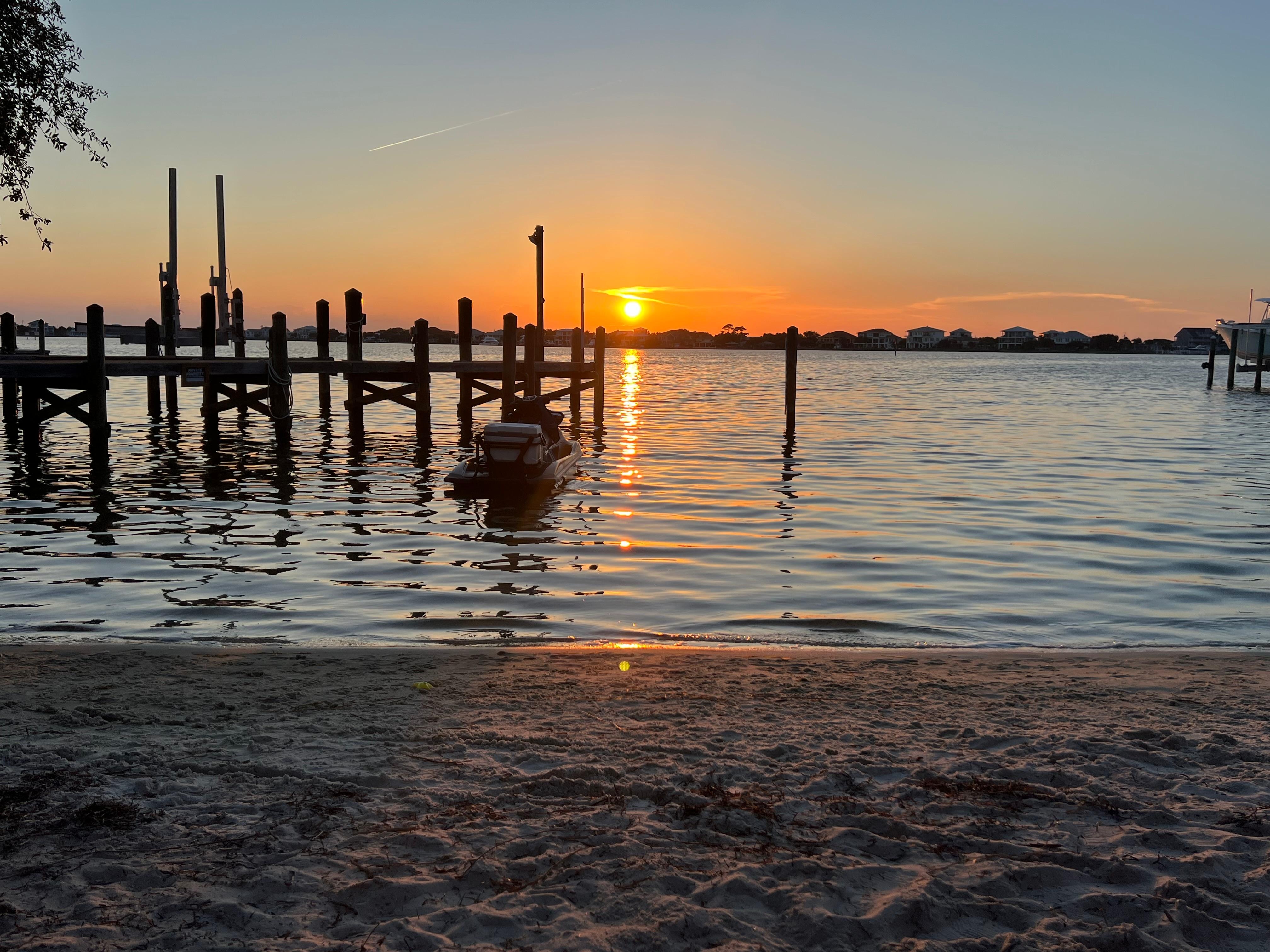 Lagoon sunset.
