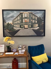 Main floor sitting area, painting of the Princess Anne