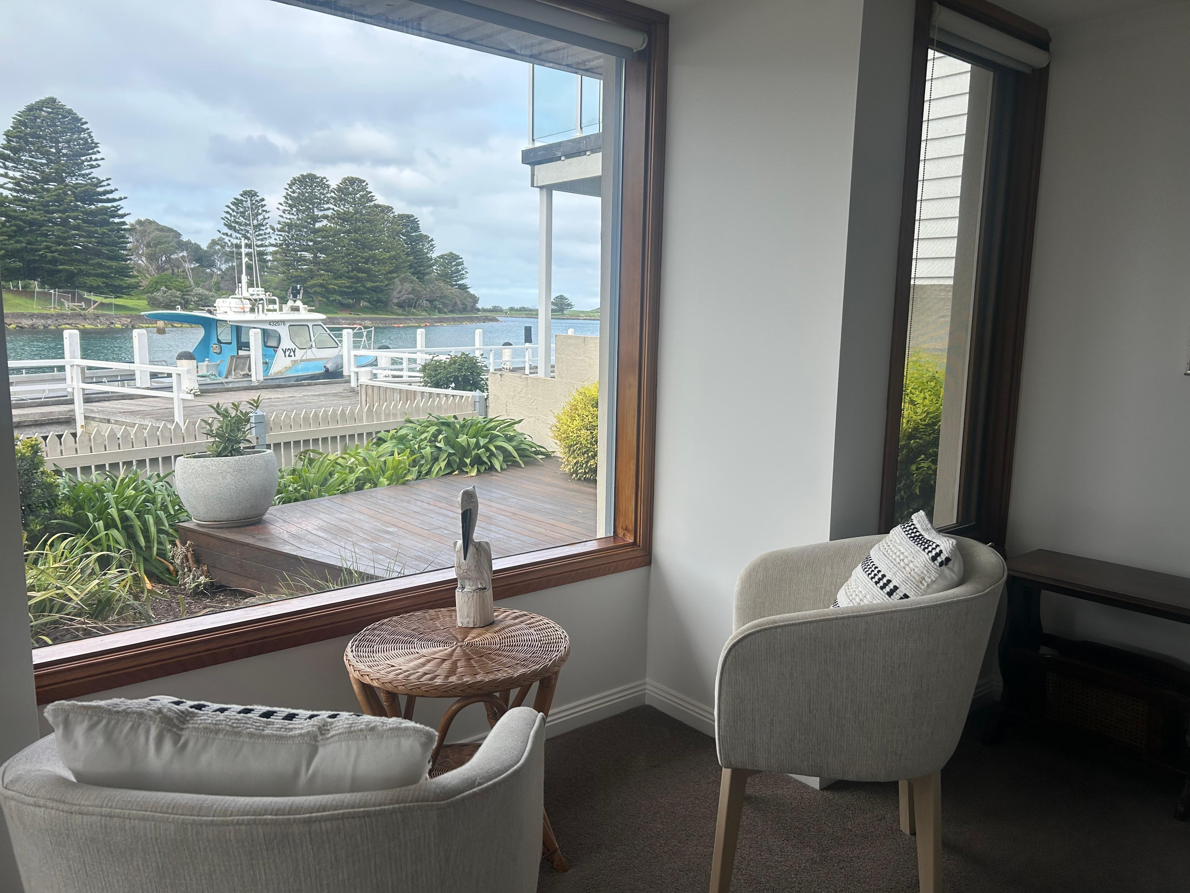 Lots of places to sit and read or watch the world go by! 