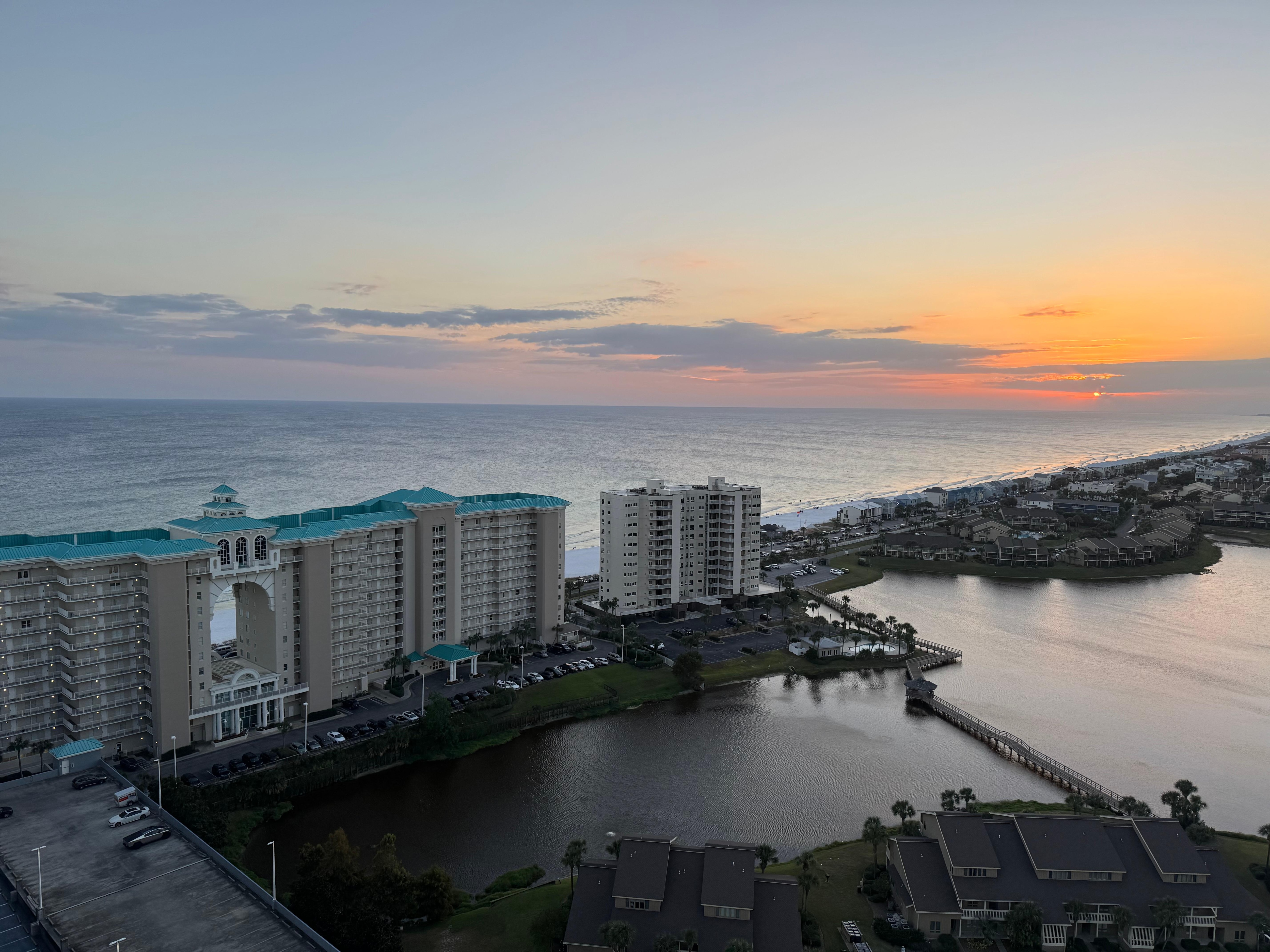 Our view from the balcony.