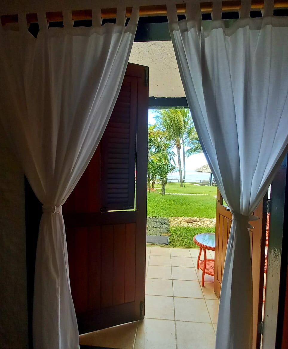 Vista do quarto, em frente ao mar