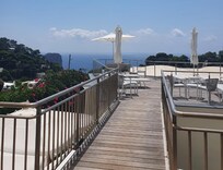 Gorgeous sunning deck, lovely views. Connected to the pool area.