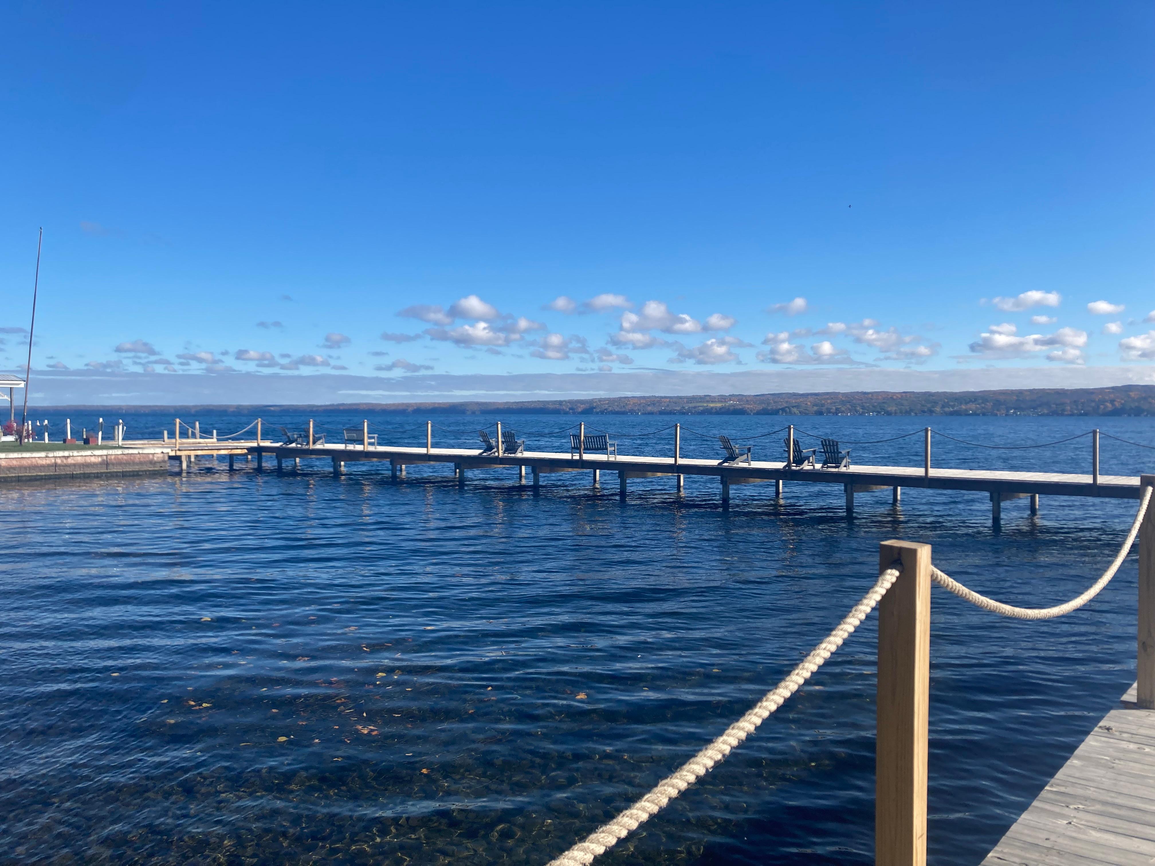 View from dock looking east