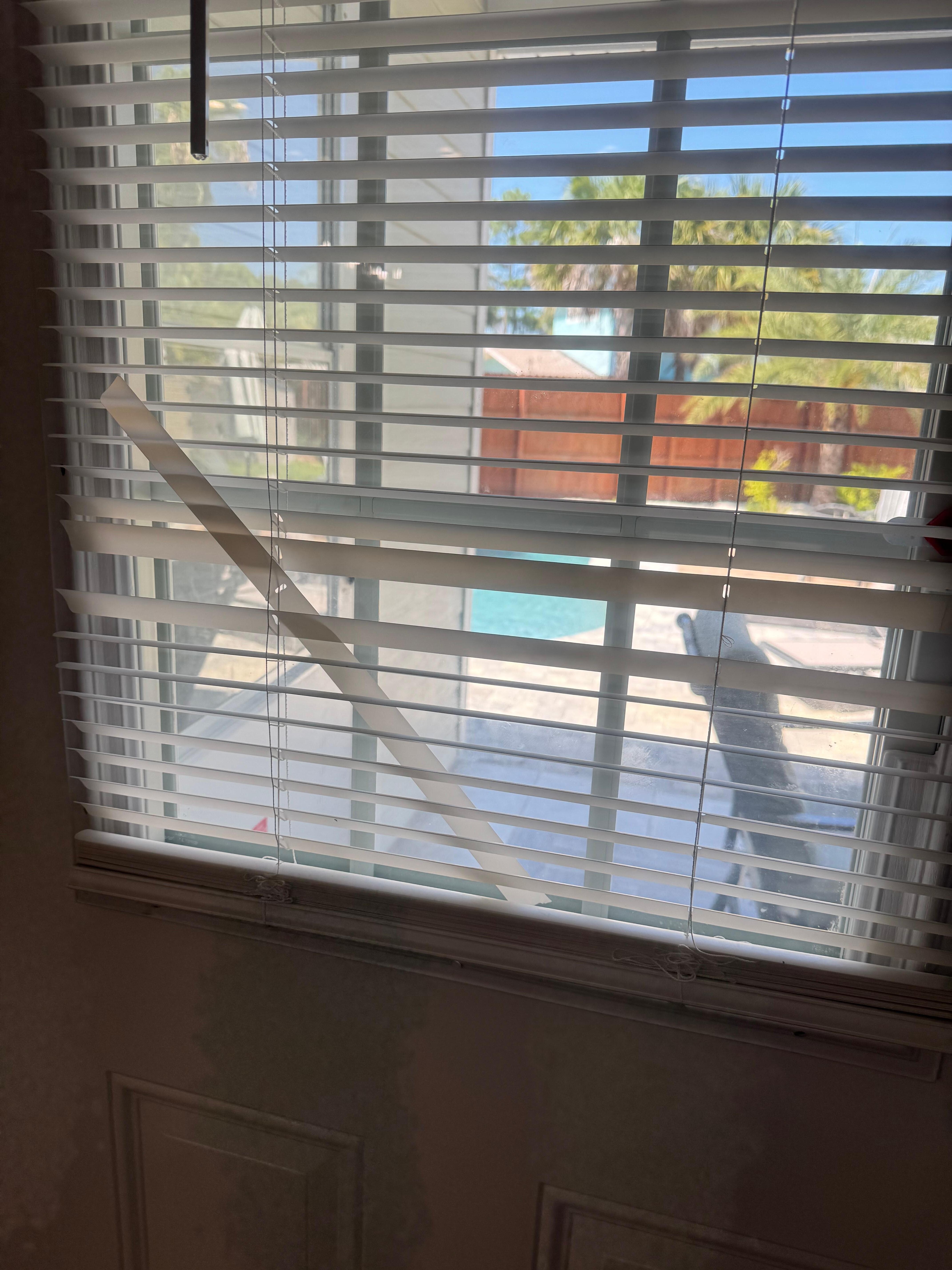 Broken blind