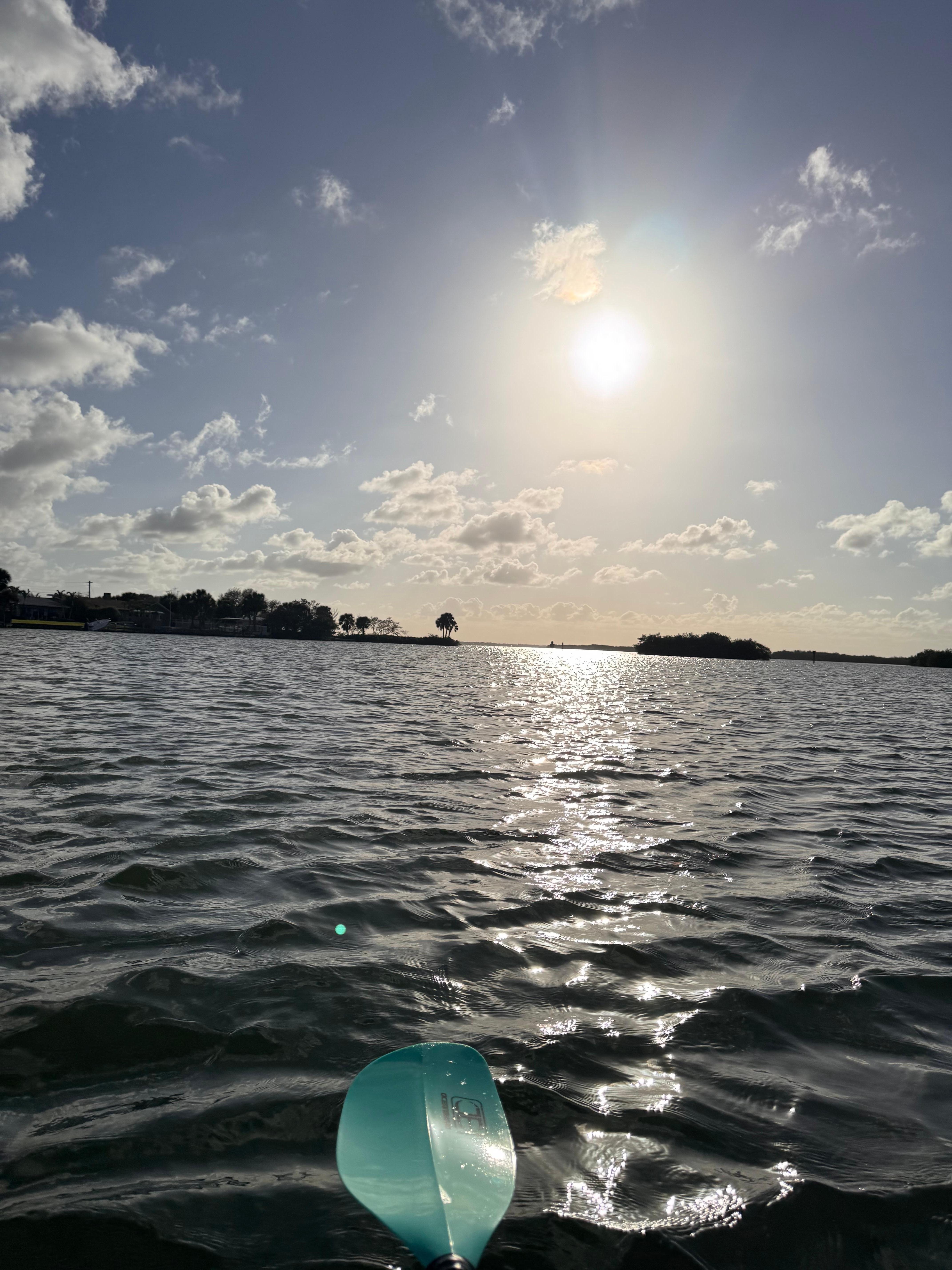 Went kayaking in the bay from the house!