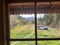 From the kitchen wimdow!