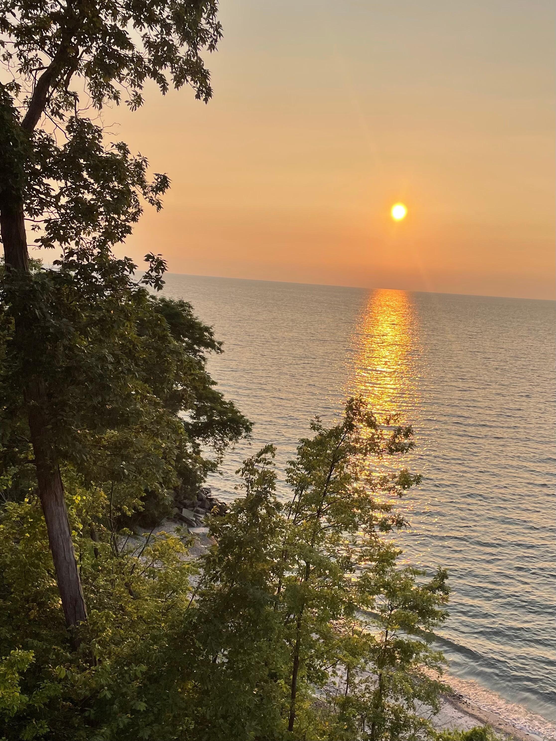 Sunset off the balcony 