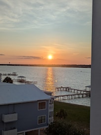 Sunset view from front door