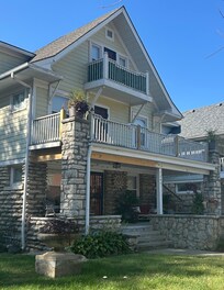 There is also this adorable balcony on the front of the house.