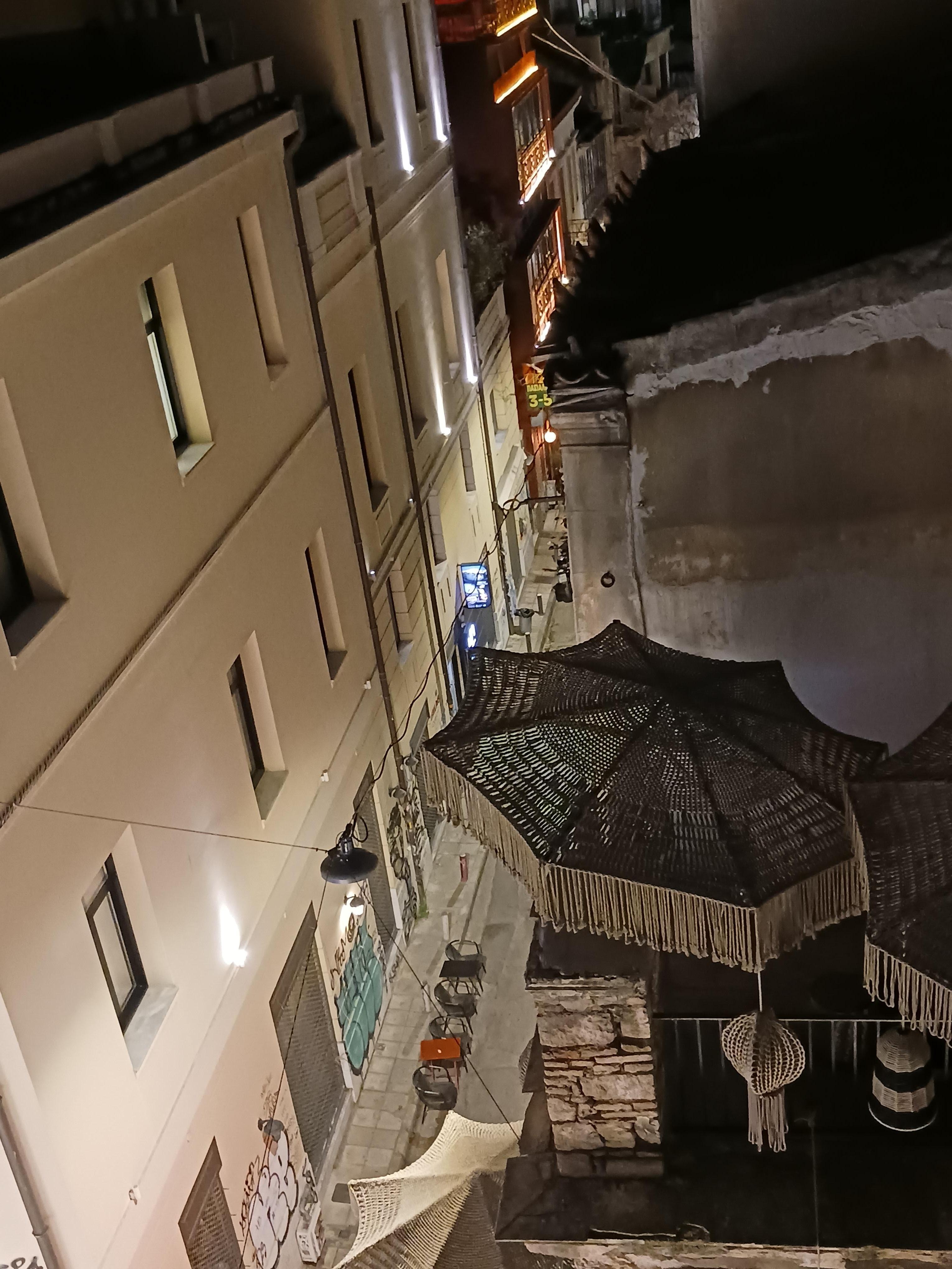 Aftenudsigt fra værelset