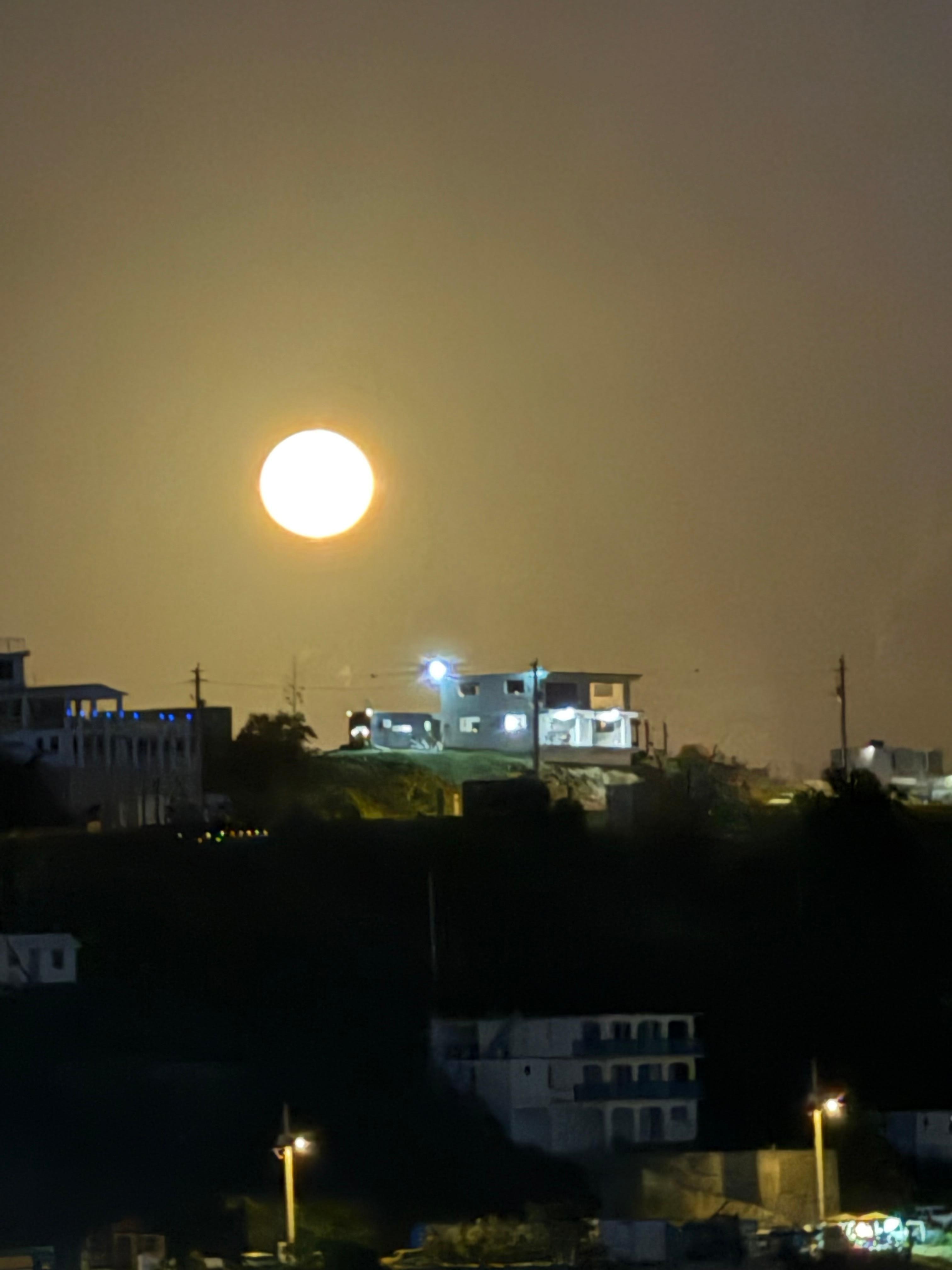 Night view from balcony