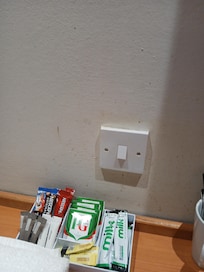 Coffee stains near plug