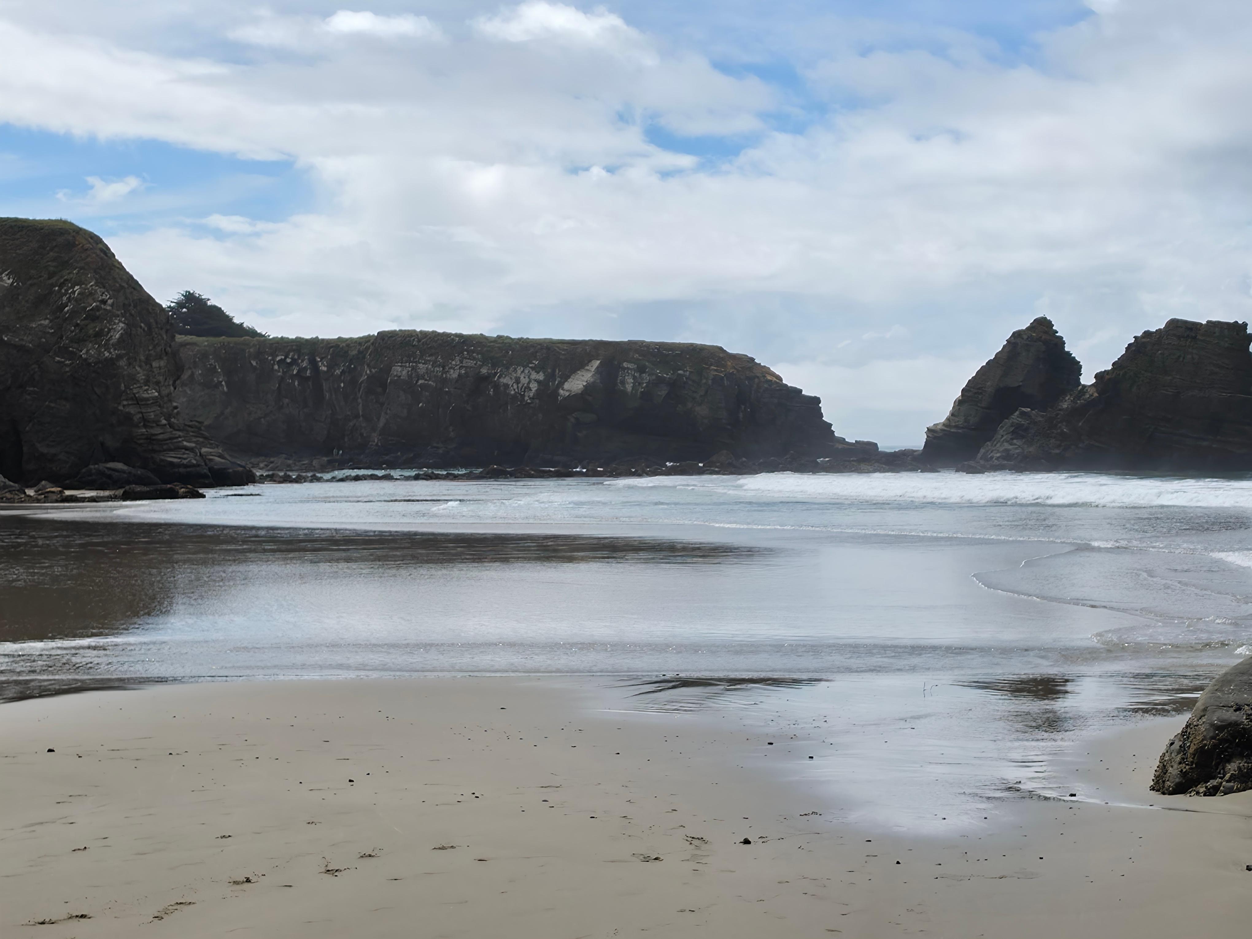 Cooks Beach at low tide. Easy walk from the house.