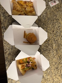 Our “Gourmet dinner” which costed close to $100,- 80% went into the trash