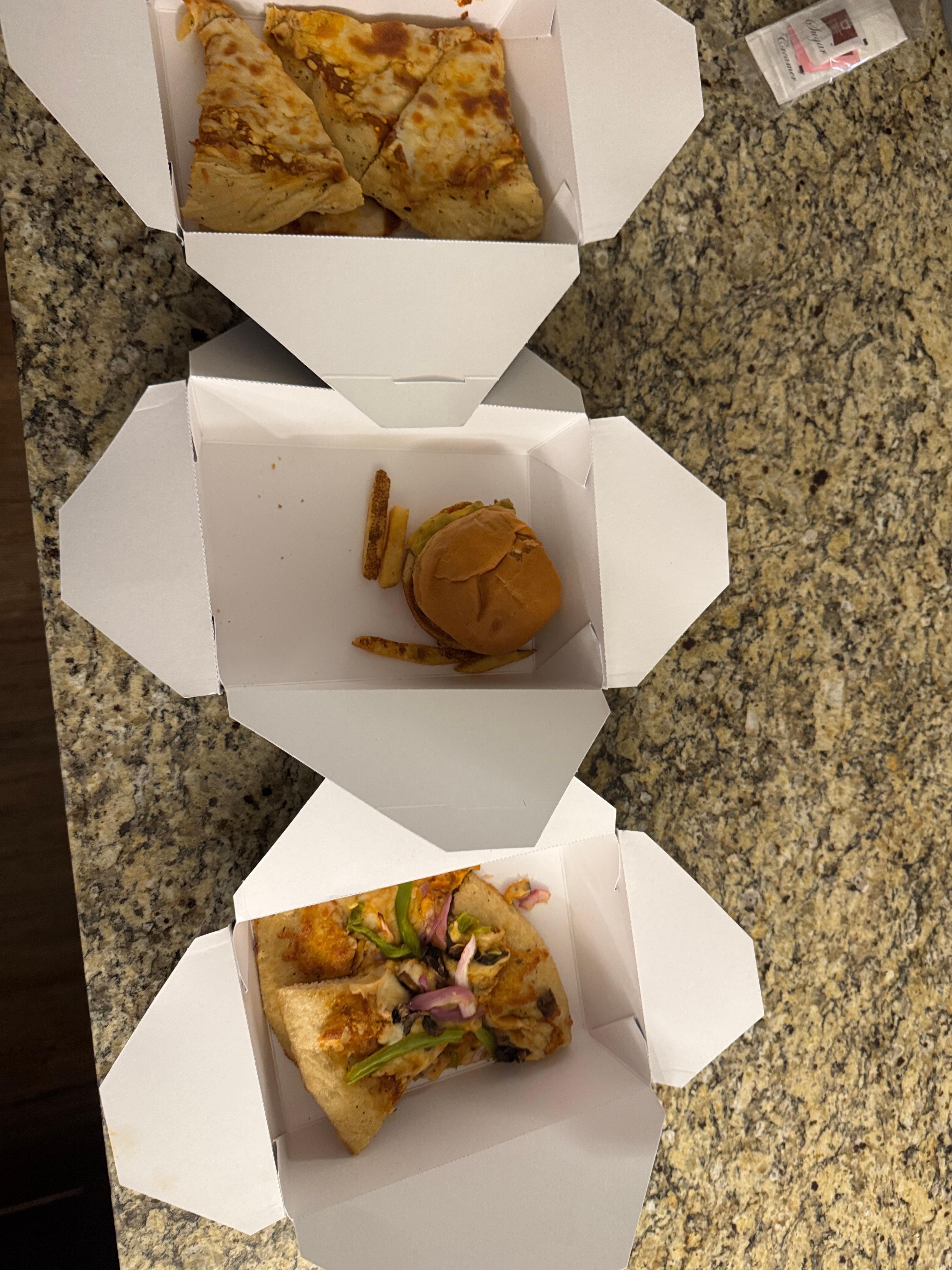 Our “Gourmet dinner” which costed close to $100,- 80% went into the trash