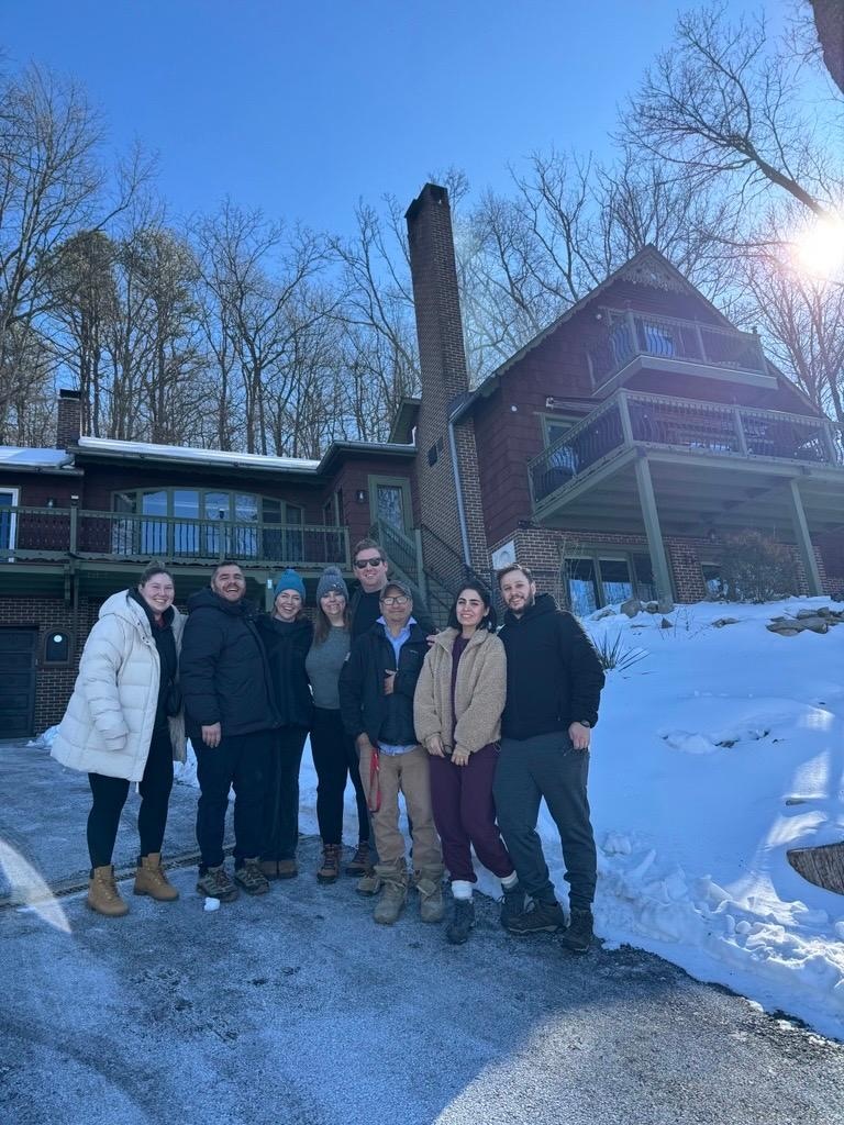 Great cabin surrounded by nature and a killer view. Fit 8 adults!