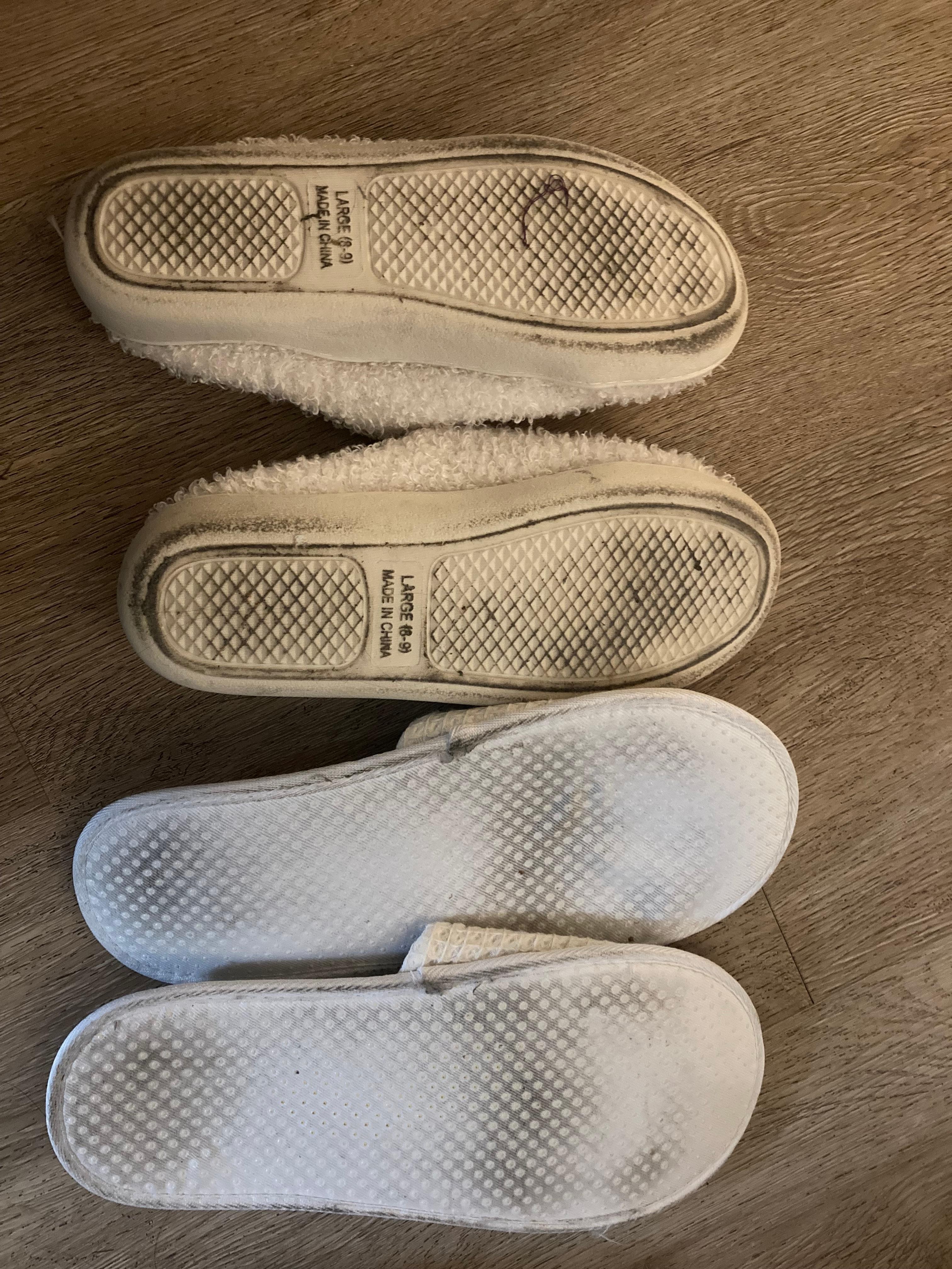 From walking on our room floor