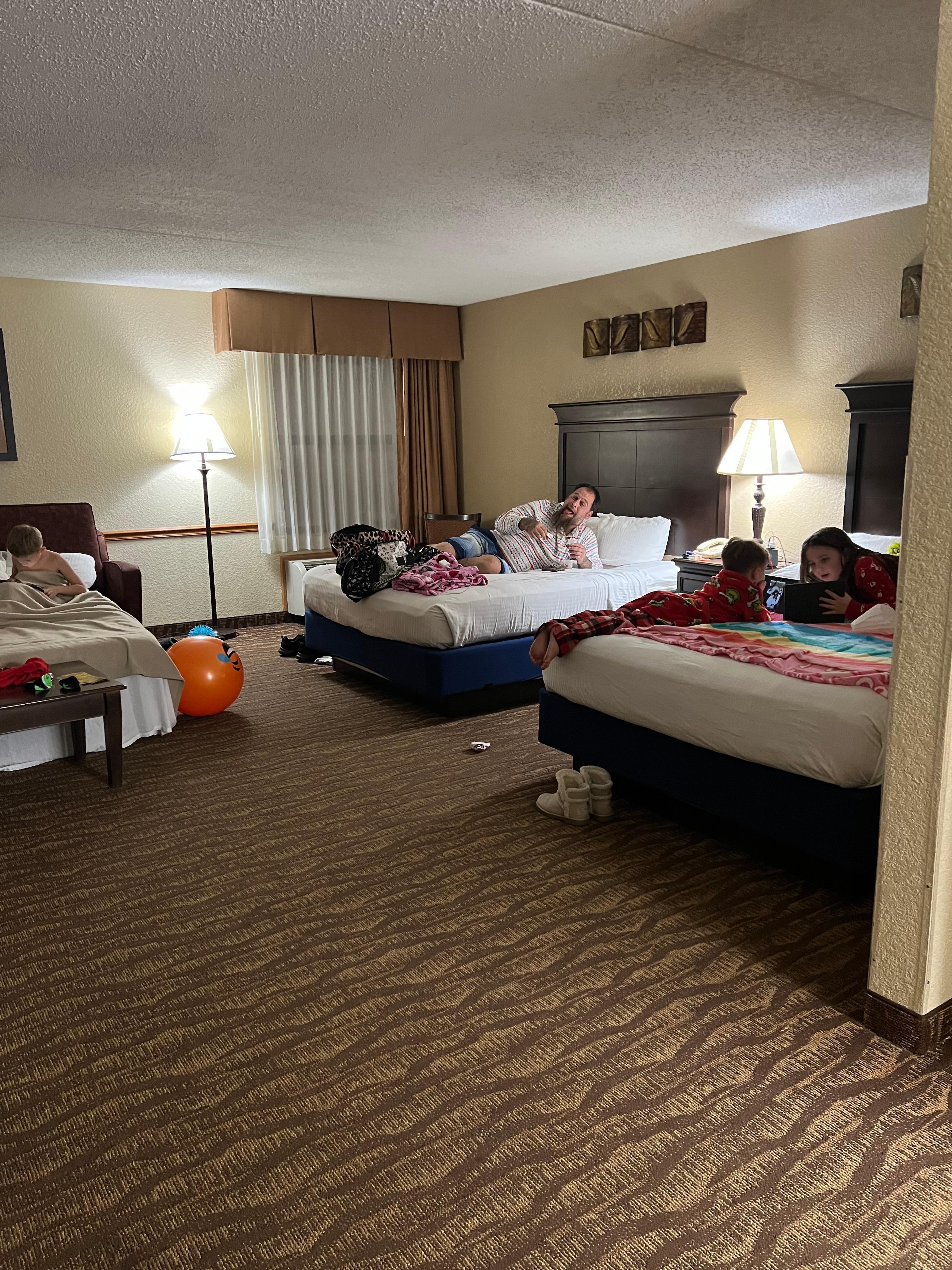 Love the large room with plenty of space for the kids 