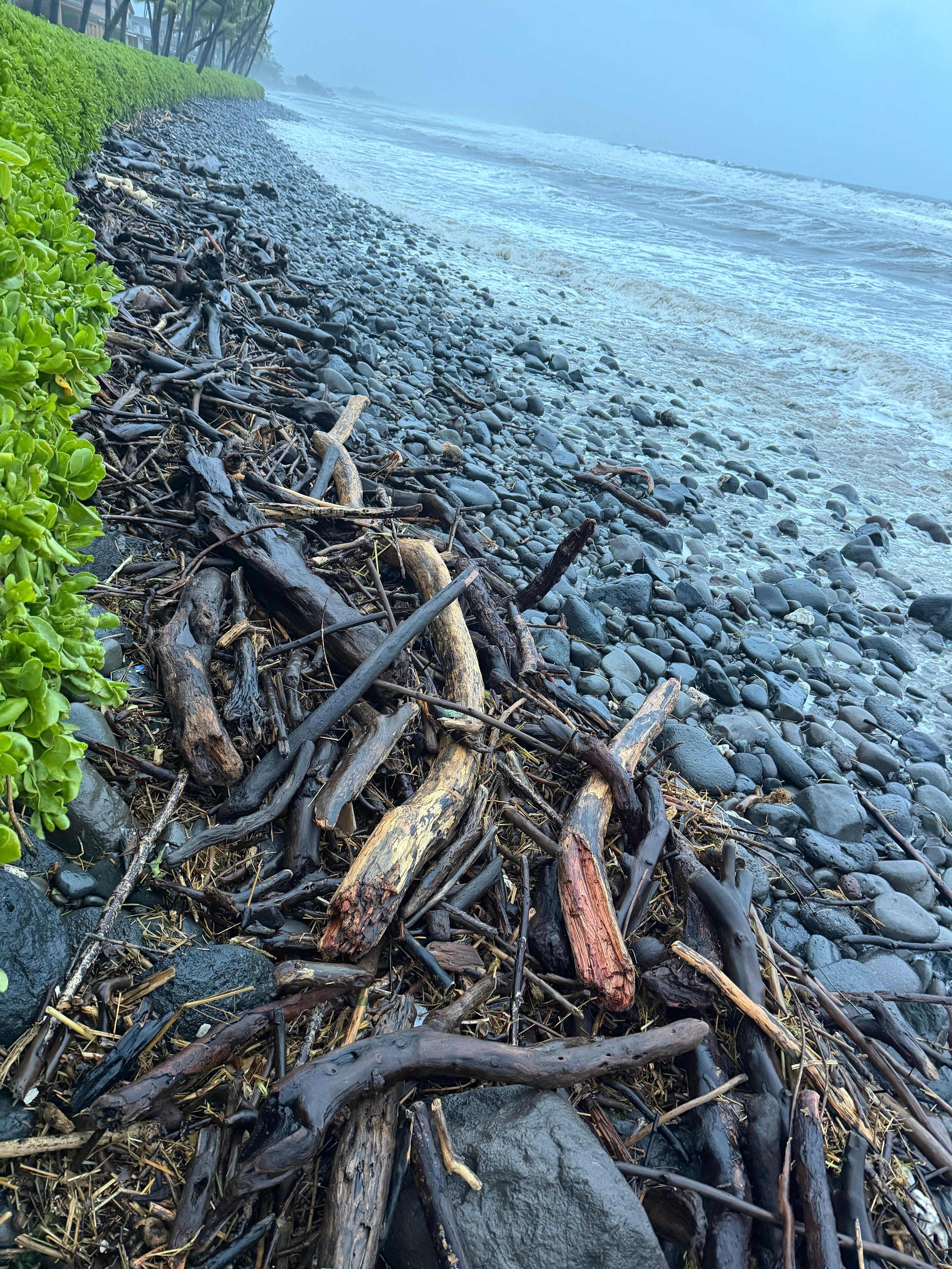 Beach during the storm