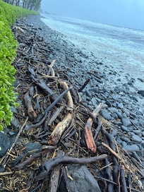 Beach during the storm