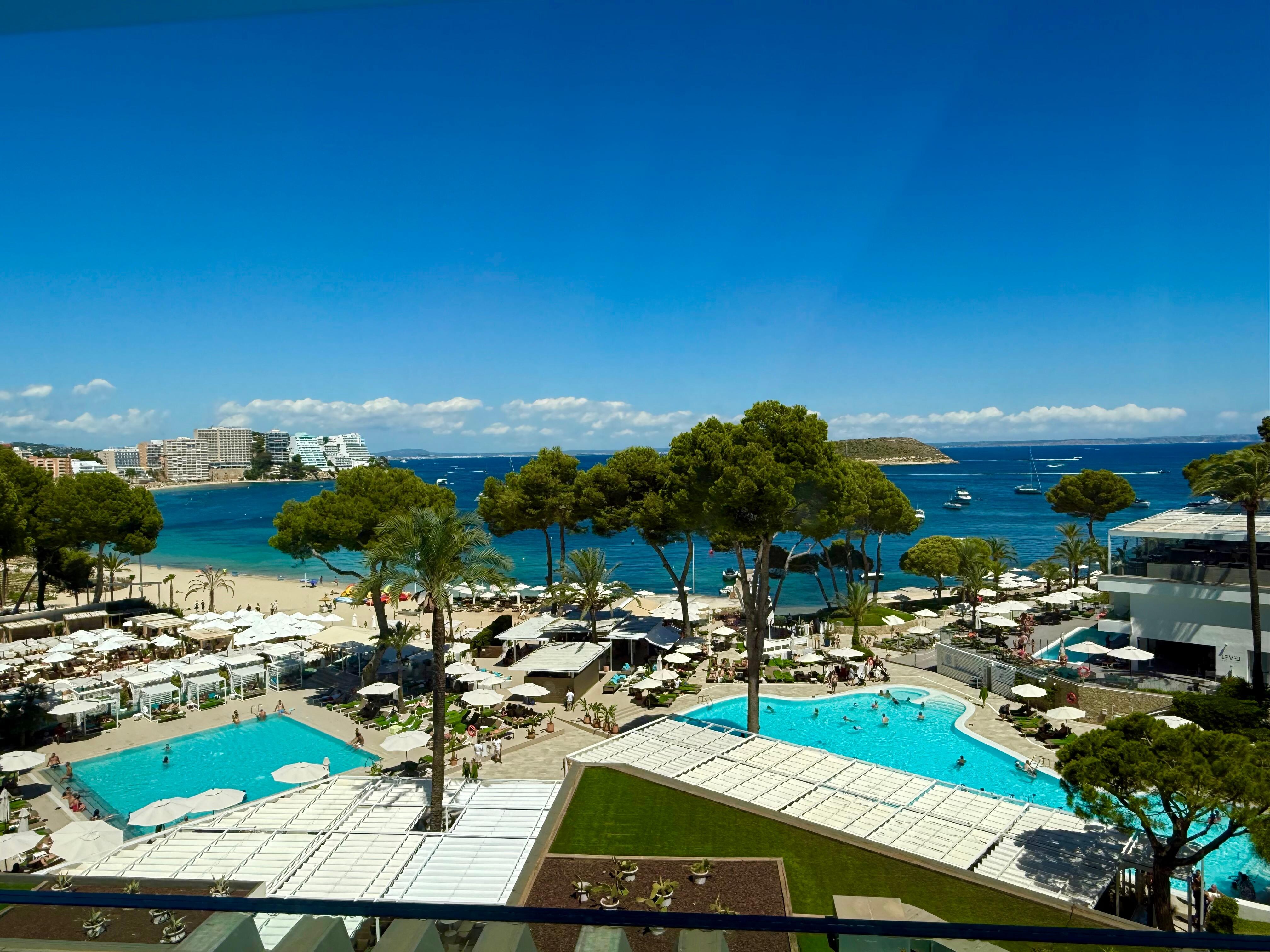 View from our ocean front room. 