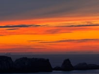Sunset view from house deck