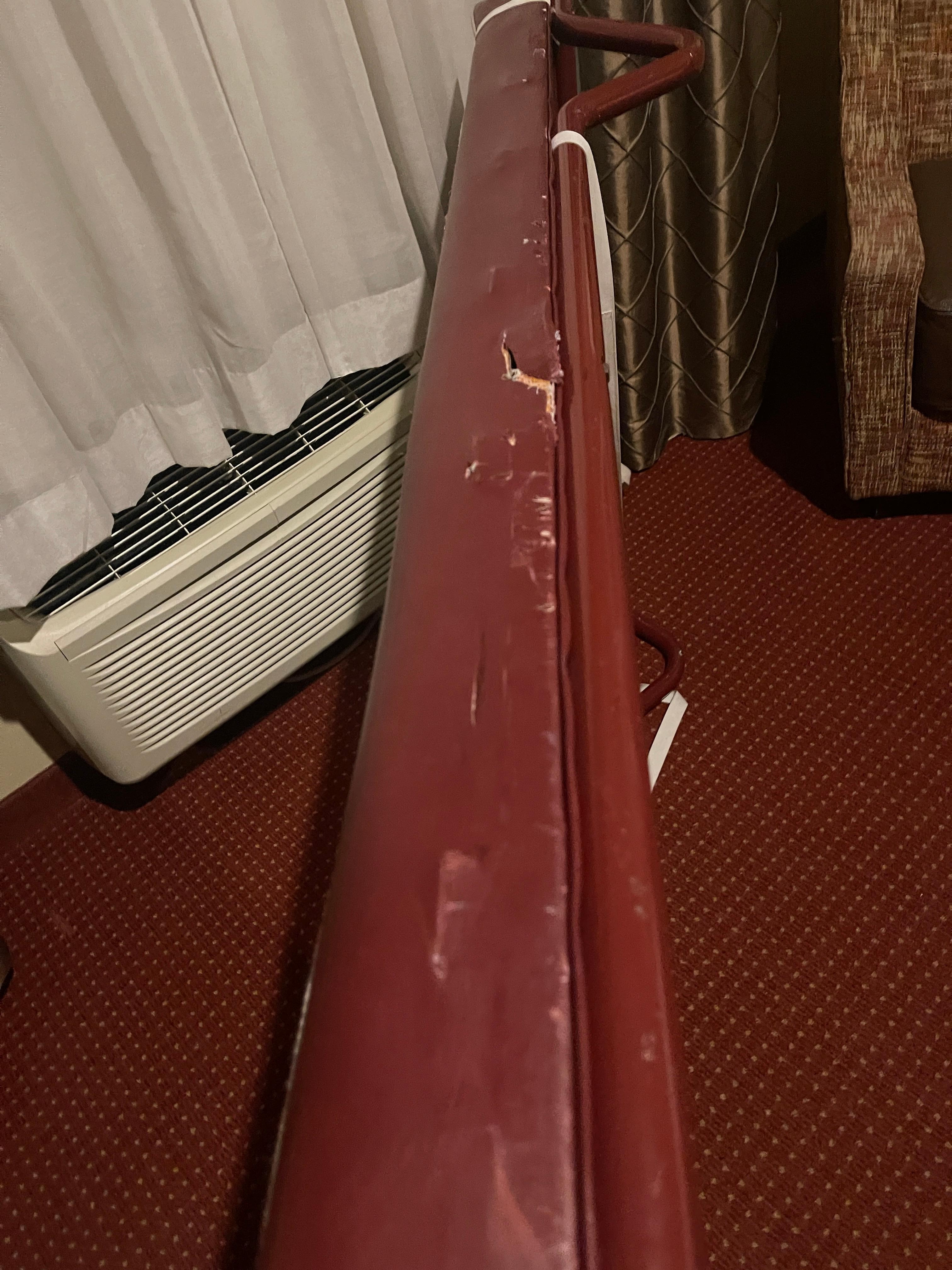 This was picture of side of Wooden cot